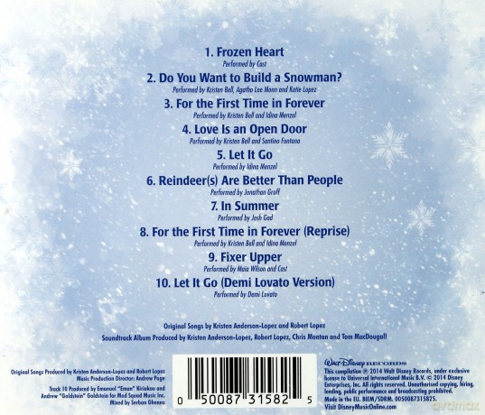 Frozen - The Songs soundtrack (Kraina Lodu) [CD]