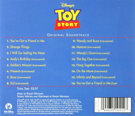 Toy Story soundtrack [CD]