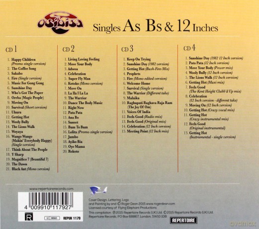 Osibisa: Singles As. Bs & 12 Inches [4CD]