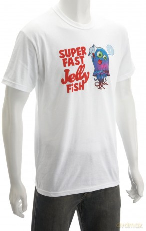 Gorillaz: Jellyfish White, Men's (L) [T-SHIRT]