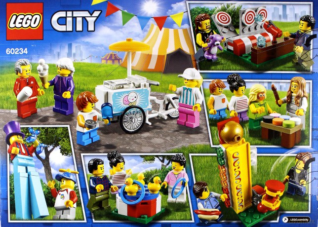 LEGO City Wesołe miasteczko - zestaw minifigurek (60234) [KLOCKI]