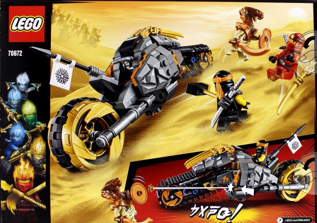 LEGO Ninjago Motocykl Cole'a (70672) [KLOCKI]