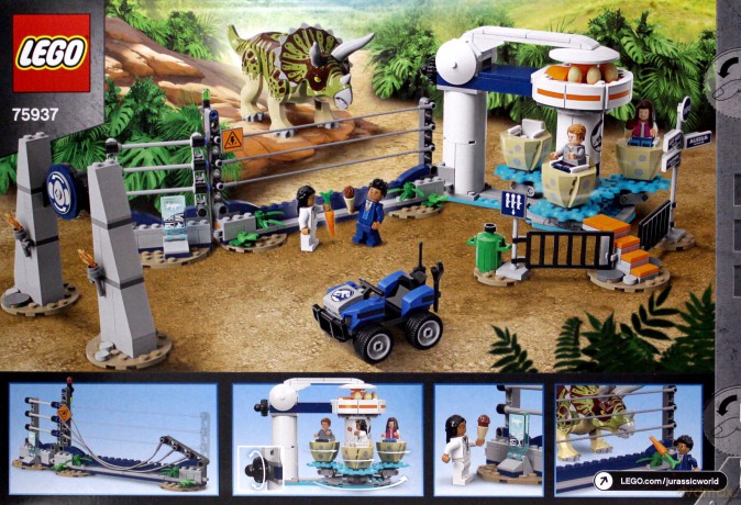LEGO Jurassic World Atak triceratopsa (75937) [KLOCKI]