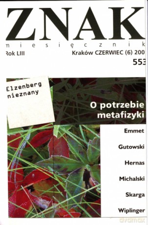 Miesięcznik Znak. Numer 553 [KSIĄŻKA]