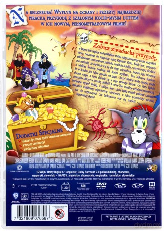 Tom i Jerry: Piraci i Kudłaci [DVD]