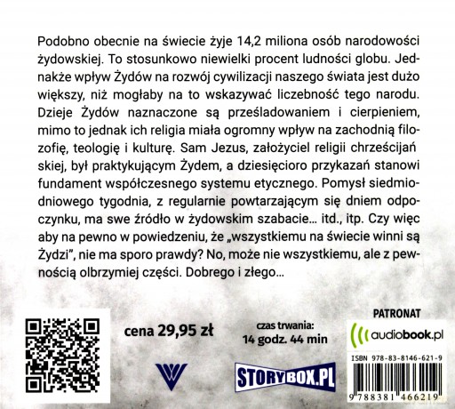 33 żydów którzy wpłynęli na losy świata. Od Mojżesza do Kevina Mitnicka - Przemysław Słowiński [AUDIOBOOK]