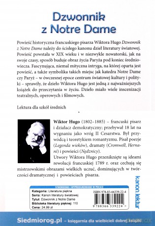 Dzwonnik z Notre Dame - Victor Hugo [KSIĄŻKA]