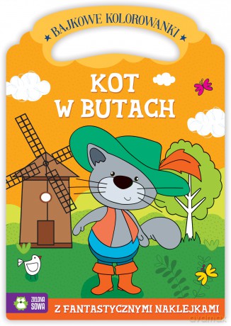 Kot w butach. Bajkowe kolorowanki [KSIĄŻKA]