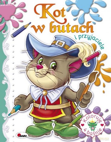Kot w butach. Koloruję 4 baśnie - Mariola Budek [KSIĄŻKA]