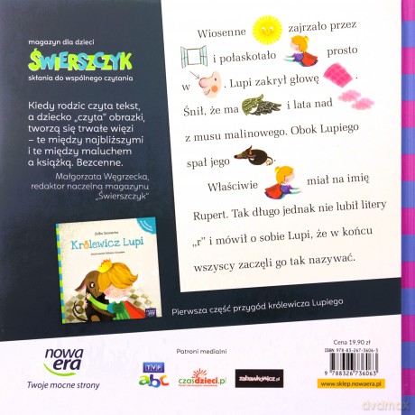 Królewicz Lupi i króliczek Zębiczek. Baśnie dla przedszkolaka - Zofia Stanecka [KSIĄŻKA]
