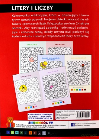 Litery duże i małe. Kolorowanki dla małych odkrywców [KSIĄŻKA]