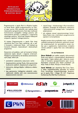 Programowanie w języku Rust - Steve Klabnik, Carol Nichols [KSIĄŻKA]