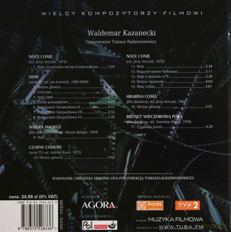 Wielcy Kompozytorzy Filmowi 03: Waldemar Kazanecki (digibook) [CD]