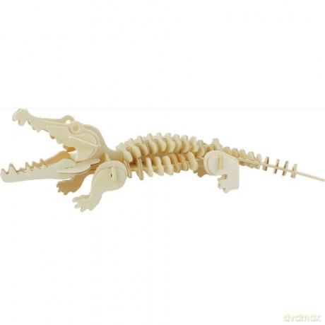 Puzzle 3D drewniane krokodyl [PUZZLE]