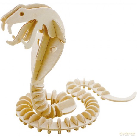 Puzzle 3D drewniane wąż [PUZZLE]