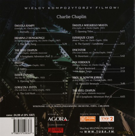 Wielcy Kompozytorzy Filmowi 06: Charlie Chaplin (booklet) [CD]