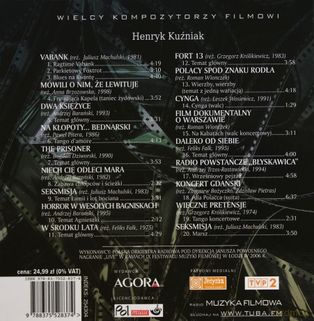 Wielcy Kompozytorzy Filmowi 07: Henryk Kuźniak (booklet) [CD]