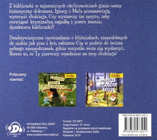 Zagadka biblioteki. Ignacy i Mela na tropie złodzieja - Zofia Staniszewska [AUDIOBOOK]