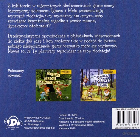 Zagadka biblioteki. Ignacy i Mela na tropie złodzieja - Zofia Staniszewska [AUDIOBOOK]