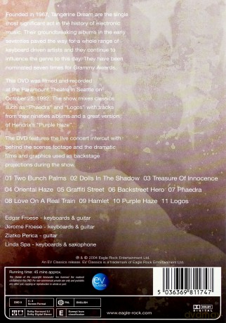 Tangerine Dream: Live In America 1992 [DVD]