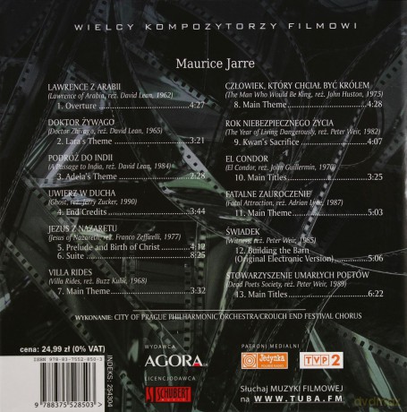 Wielcy Kompozytorzy Filmowi 20: Maurice Jarre (digibook) [CD]