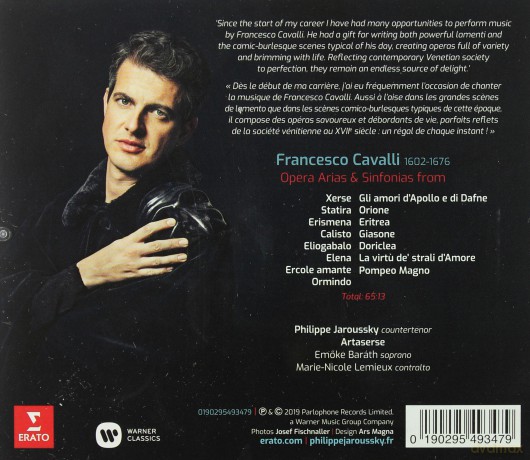 Philippe Jaroussky: Ombra Mai Fu - Francesco Cavalli Opera Arias [CD]