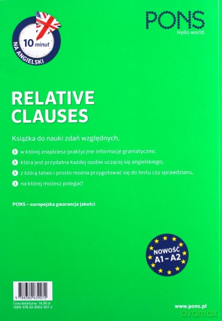 10 minut na angielski. Relative Clauses [KSIĄŻKA]