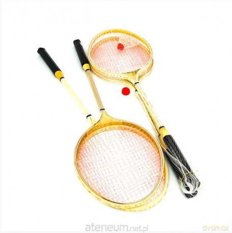 Badminton drewniany z lotką