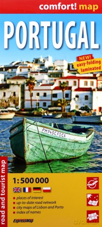 Comfort!map Portugal 1:500 000 mapa