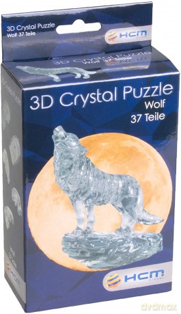 Crystal puzzle wilk czarny [PUZZLE]