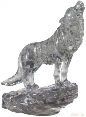 Crystal puzzle wilk czarny [PUZZLE]