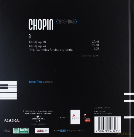Fryderyk Chopin Tom 03. Nelson Freire: Etiudy (digibook) [CD]