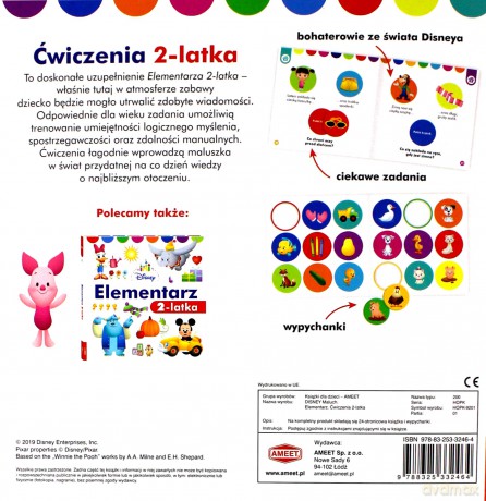 Disney Maluch. Elementarz. Ćwiczenia 2-latka [KSIĄŻKA]