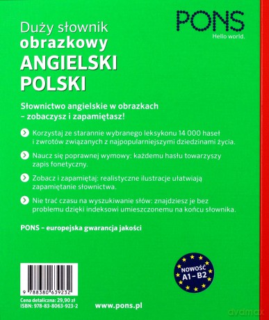 Duży słownik obrazkowy angielsko-polski [KSIĄŻKA]
