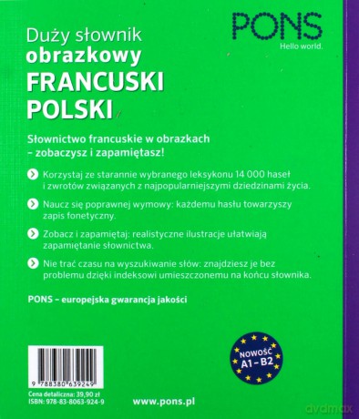 Duży słownik obrazkowy francusko-polski [KSIĄŻKA]