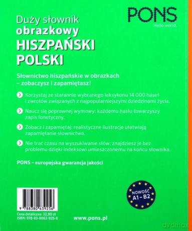 Duży słownik obrazkowy hiszpańsko-polski [KSIĄŻKA]