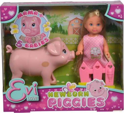Evi z ciężarną świnką