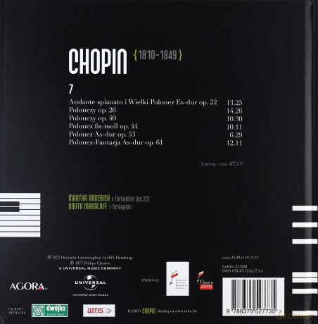 Fryderyk Chopin Tom 07. Martha Argerich: Polonezy 1 (digibook) [CD]
