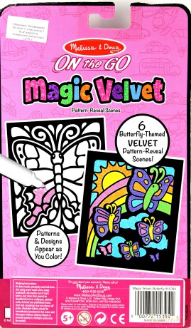 Kolorowanka Magic velvet Motylki