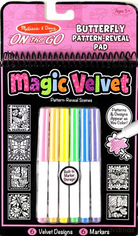 Kolorowanka Magic velvet Motylki
