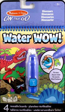 Kolorowanka wodna Water wow Dinozaury