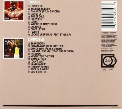 Akon: 2 For 1: Trouble /Konvicted [2CD]