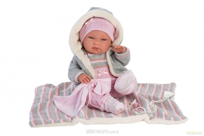 Lalka 73858 bobas Nica na beżowym kocyku 38 cm