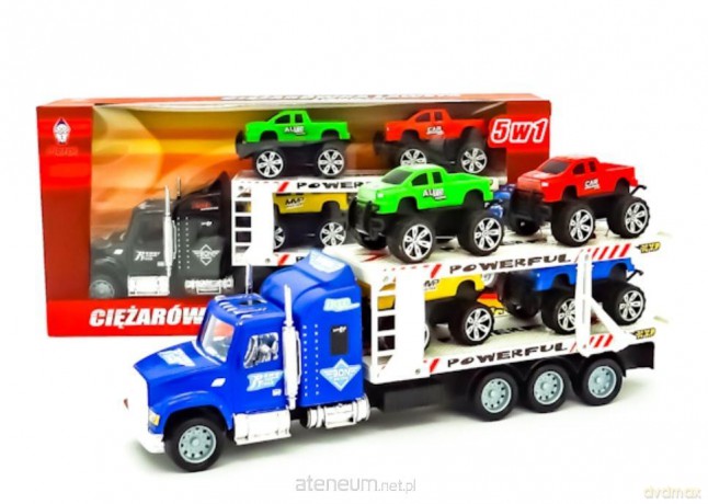 Laweta z jeepami 4 auta