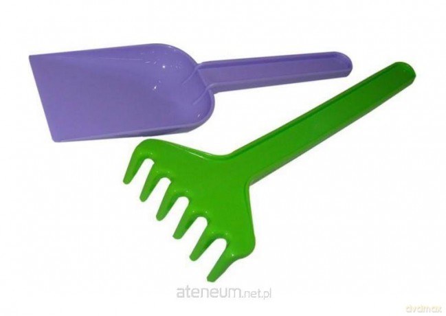 Łopatka i grabki do piasku 18 cm 0507