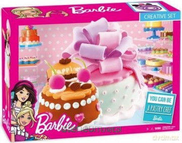 Masa plastyczna tort urodzinowy Barbie