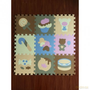 Mata puzzle piankowe na podłogę Jedzenie [PUZZLE]