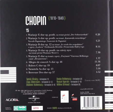 Fryderyk Chopin Tom 15. Tamas Vasary: Wariacje (digibook) [CD]