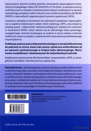 Ochrona danych osobowych w pomocy społecznej - Michał Bochenek [KSIĄŻKA]