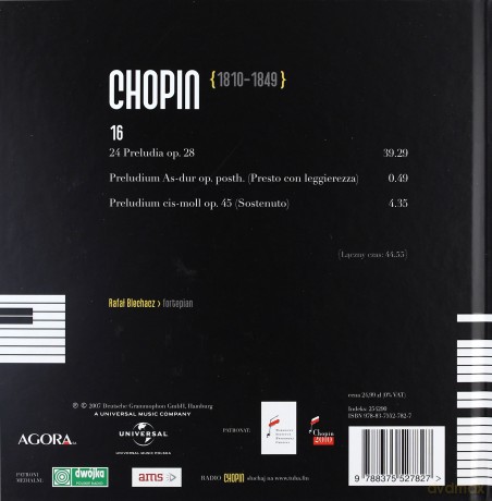 Fryderyk Chopin Tom 16. Rafał Blechacz: Preludia (digibook) [CD]